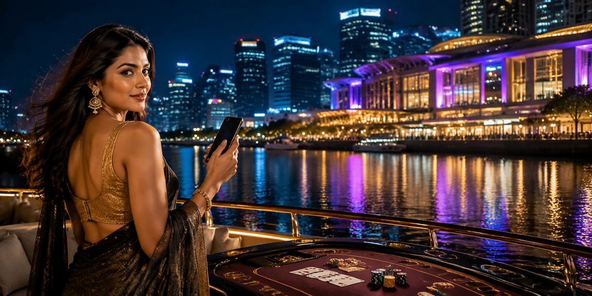 Modern neon-lit casino gaming