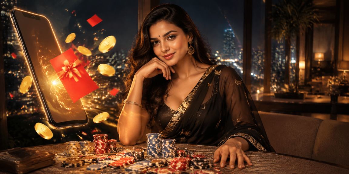 Mobile user holding red envelope bonus at Mumbai Bandra
