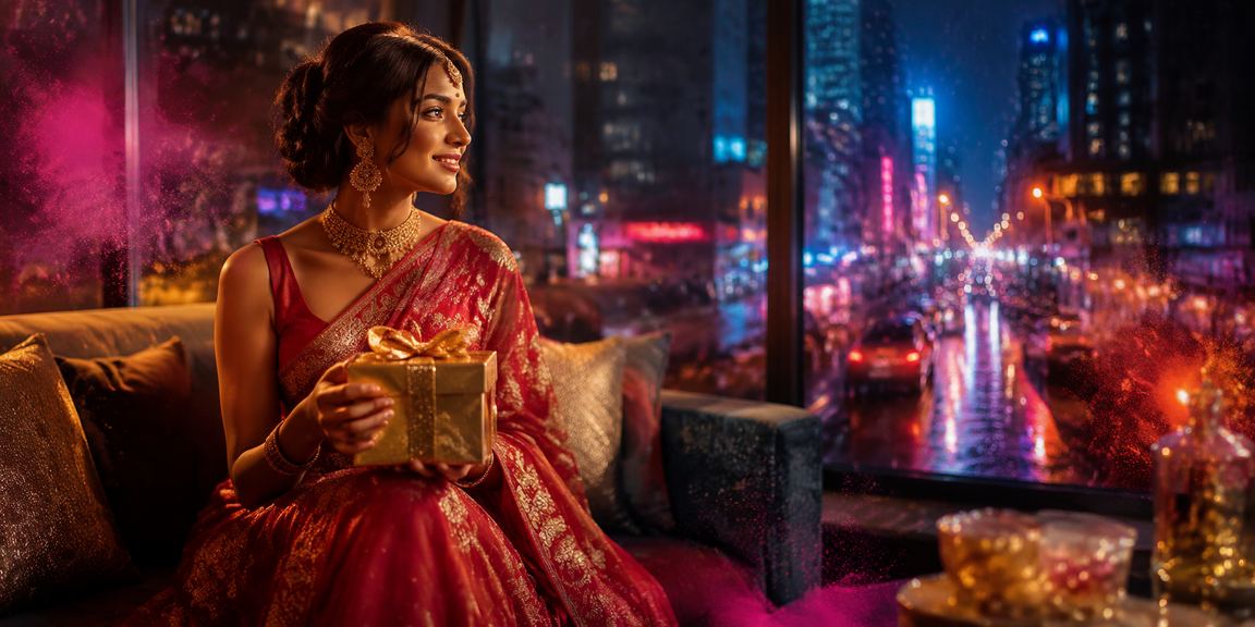 VIP bonus in Mumbai casino with saree dressed model